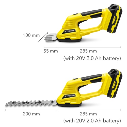 Аккумуляторные ножницы для травы и кустарников TROTEC PGSS 10-20V фото 12