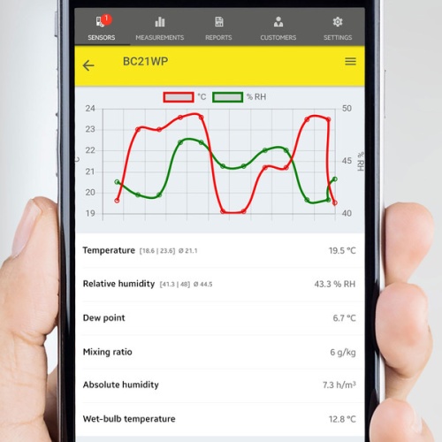 Термогигрометр Trotec BC21WP Bluetooth appSensor фото 13
