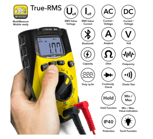 Цифровой мультиметр истинных среднеквадратичных значений TROTEC BE52 фото 8