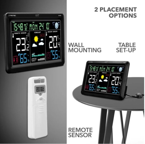 Цифровая беспроводная метеостанция и климат-монитор с датчиком наружной температуры TROTEC BZ29OS  фото 9